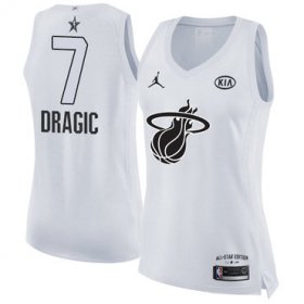 Wholesale Cheap Nike Miami Heat #7 Goran Dragic White Women\'s NBA Jordan Swingman 2018 All-Star Game Jersey