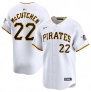 Cheap Men's Pittsburgh Pirates #22 Andrew McCutchen White Home Limited Baseball Stitched Jersey