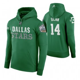 Wholesale Cheap Adidas Stars #14 Jamie Benn Men\'s Green 2020 Winter Classic Retro NHL Hoodie