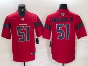 Cheap Men's Houston Texans #51 Will Anderson Jr. Red Vapor Untouchable Football Stitched Jersey