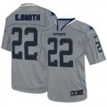 Wholesale Cheap Nike Cowboys #22 Emmitt Smith Lights Out Grey Men's Stitched NFL Elite Jersey