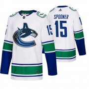 Wholesale Cheap Vancouver Canucks #15 Ryan Spooner 50th Anniversary Men's White 2019-20 Away Authentic NHL Jersey