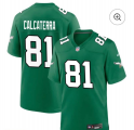 Men's Philadelphia Eagles #81 Grant Calcaterra Limited Kelly Green Vapor Jersey Cheap Wholesale