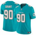 Men's Miami Dolphins #90 Kenneth Grant Aqua 2025 Draft F.U.S.E. Vapor Limited Football Stitched Jersey Cheap