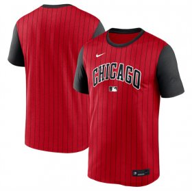 Cheap Men\'s Chicago White Sox Red Black 2025 City Connect Performance T-Shirt