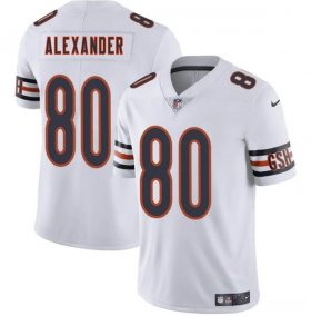 Men\'s Chicago Bears #80 Maurice Alexander White 2025 Vapor Football Stitched Jersey Cheap