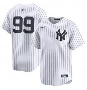 Cheap Men's New York Yankees #99 Aaron Judge White Home Limited Stitched Baseball Jersey