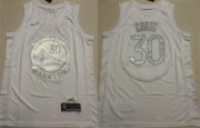 Cheap Men's Golden State Warriors #30 Stephen Curry White Stitched Basketball Jersey