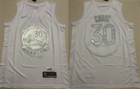 Cheap Men\'s Golden State Warriors #30 Stephen Curry White Stitched Basketball Jersey