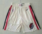 Wholesale Cheap Men's Portland Trail Blazers Cream 2020 City Edition NBA Swingman Shorts