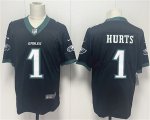 Men's Philadelphia Eagles #1 Jalen Hurts Black 2024 New Vapor Untouchable Limited Football Stitched Jersey Cheap Wholesale