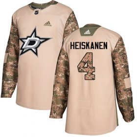 Wholesale Cheap Adidas Stars #4 Miro Heiskanen Camo Authentic 2017 Veterans Day Youth Stitched NHL Jersey