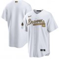 Wholesale Cheap Men's Atlanta Braves Blank White 2022 All-Star Cool Base Stitched Baseball Jersey
