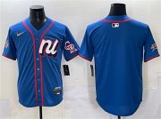 Cheap Men's National League Colorado Rockies Blank Blue 2025 All-Star Edition Limited Stitched Baseball Jersey