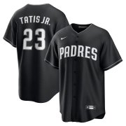Men's San Diego Padres #23 Fernando Tatis Jr. Black Limited Stitched Baseball Jersey Cheap