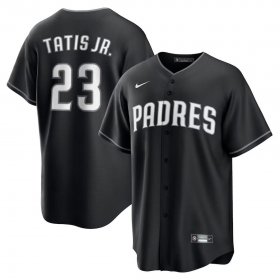 Men\'s San Diego Padres #23 Fernando Tatis Jr. Black Limited Stitched Baseball Jersey Cheap