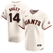 Cheap Men's San Francisco Giants #14 Patrick Bailey Cream 2024 Home Limited Stitched Baseball Jersey