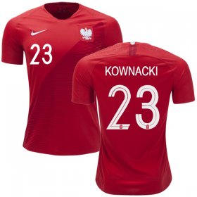 Wholesale Cheap Poland #23 Kownacki Away Soccer Country Jersey