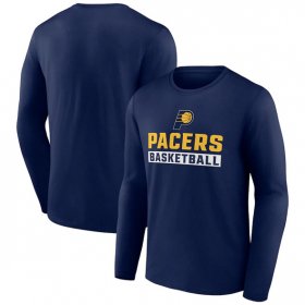Men\'s Indiana Pacers Navy Let\'s Go Long Sleeve T-Shirt