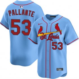 Men\'s St. Louis Cardinals Blank Black Lights Out Limited Stitched Baseball Jersey Cheap Wholesale