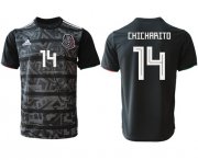Wholesale Cheap Mexico #14 Chicharito Black Soccer Country Jersey