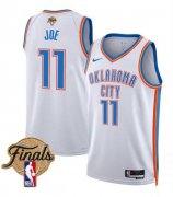 Men's Oklahoma City Thunder #11 Isaiah Joe White 2025 Association Edition Stitched Basketball Jersey Cheap