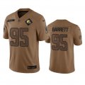 Wholesale Cheap Men's Cleveland Browns #95 Myles Garrett 2023 Brown Salute To Service Limited Football Stitched Jersey