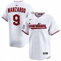 Men's Cleveland Guardians #9 Kyle Manzardo White Home Limited Stitched Baseball Jersey Cheap Wholesale