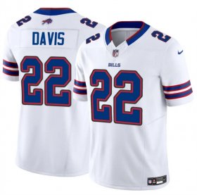 Cheap Men\'s Buffalo Bills #22 Ray Davis White 2024 F.U.S.E. Vapor Untouchable Limited Stitched Football Jersey