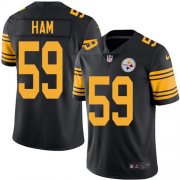 Wholesale Cheap Nike Steelers #59 Jack Ham Black Men's Stitched NFL Limited Rush Jersey