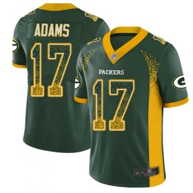 Wholesale Cheap Nike Packers #17 Davante Adams Green Team Color Men\'s Stitched NFL Limited Rush Drift Fashion Jersey