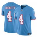 Cheap Men's Tennessee Titans #4 Tyler Lockett Blue 2025 F.U.S.E. Throwback Vapor Limited Football Stitched Jersey