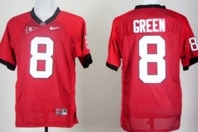 Wholesale Cheap Georgia Bulldogs #8 A.J. Green Red Jersey