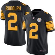 Wholesale Cheap Nike Steelers #2 Mason Rudolph Black Men's Stitched NFL Limited Rush Jersey