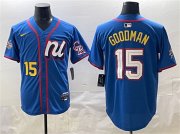 Cheap Men's National League #15 Hunter Goodman Blue 2025 All-Star Edition Limited Stitched Baseball Jersey