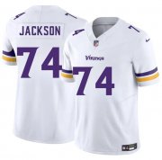 Cheap Men's Minnesota Vikings #74 Donovan Jackson White 2025 Draft F.U.S.E. Vapor Untouchable Limited Football Stitched Jersey