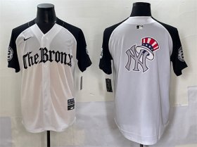 Cheap Men\'s New York Yankees Team Big Logo White Black \'Gothic Legacy Edition\' Vapor Premier Limited Stitched Baseball Jersey