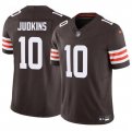 Cheap Men's Cleveland Browns #10 Quinshon Judkins Brown 2025 F.U.S.E. Vapor Limited Football Stitched Jersey