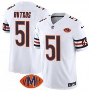 Men's Chicago Bears #51 Dick Butkus White 2025 F.U.S.E. With VMH Patch Vapor Untouchable Limited Football Stitched Jersey Cheap Wholesale