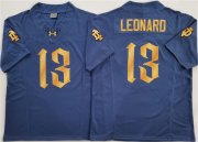 Cheap Men's Notre Dame Fighting Irish #13 Riley Leonard Navy Blue 2025 F.U.S.E. Limited Stitched Jersey