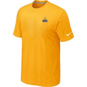 Wholesale Cheap Nike Seattle Seahawks Super Bowl XLVIII Champions Trophy Collection Locker Room T-Shirt Yellow