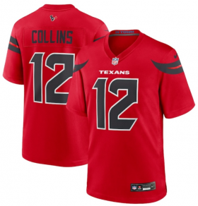 Men\'s Houston Texans #12 Nico Collins Red Alternate Vapor Limited Football Stitched Jersey