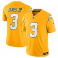 Cheap Men's Los Angeles Chargers #3 Derwin James Jr. Gold 2025 F.U.S.E. Alternate Vapor Limited Football Stitched Jersey