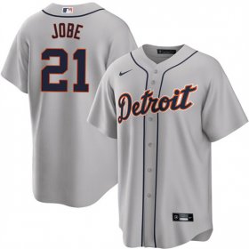 Men\'s Detroit Tigers #21 Jackson Jobe Gray Cool Base Stitched Baseball Jersey Cheap