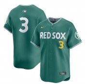 Cheap Men's Boston Red Sox #3 Ceddanne Rafaela Green 2025 City Connect Limited Stitched Baseball Jersey