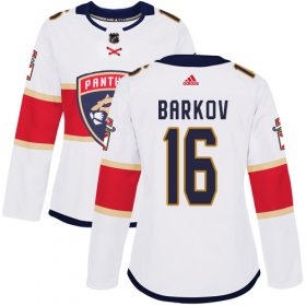 Wholesale Cheap Adidas Panthers #16 Aleksander Barkov White Road Authentic Women\'s Stitched NHL Jersey