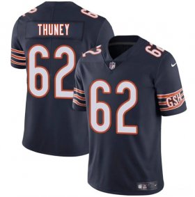 Men\'s Chicago Bears #62 Joe Thuney Navy 2025 Vapor Football Stitched Jersey Cheap