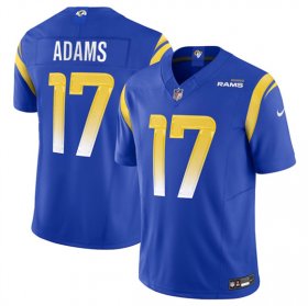 Men\'s Los Angeles Rams #17 Davante Adams Blue 2024 F.U.S.E. Vapor Untouchable Limited Football Stitched Jersey Cheap