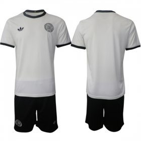 Men\'s Germany Blank White 2025 Home Soccer Jersey Suit