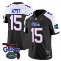 Cheap Men's Florida Gators #15 Graham Mertz Black Alternate 2024 F.U.S.E. Florida Patch Vapor Limited Stitched Football Jersey